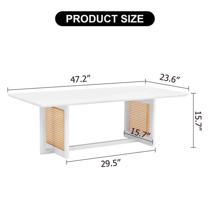 Antley Solid Wood Coffee Table - Chic Decora