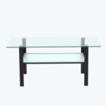 Anyan Glass Top Coffee Table - Chic Decora