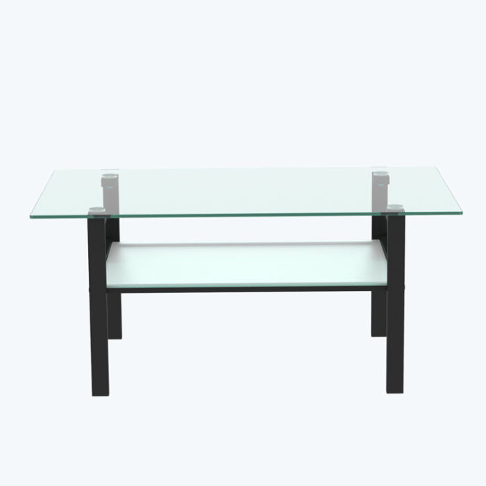 Anyan Glass Top Coffee Table - Chic Decora