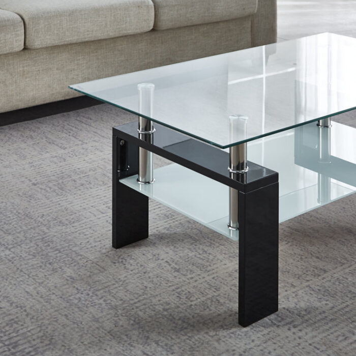 Arebella cocktail table,living room table,Rectangle Coffee Table with storage - Chic Decora