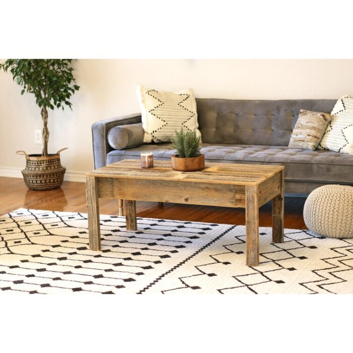 Arlein Solid Wood Coffee Table - Chic Decora