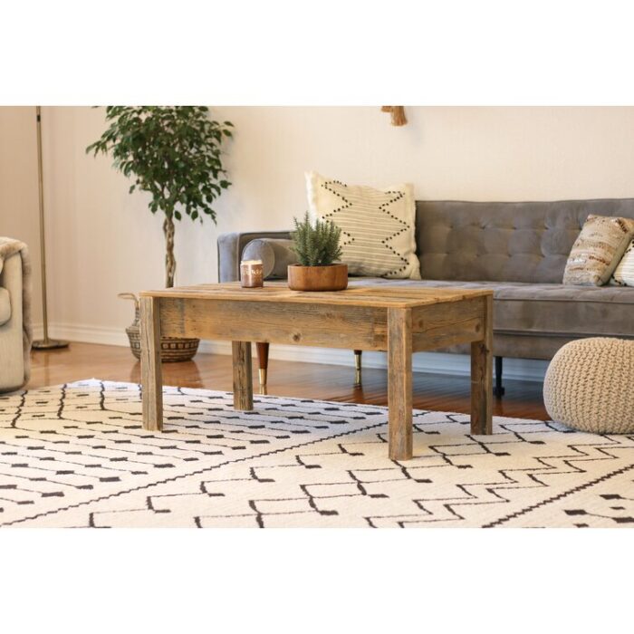 Arlein Solid Wood Coffee Table - Chic Decora