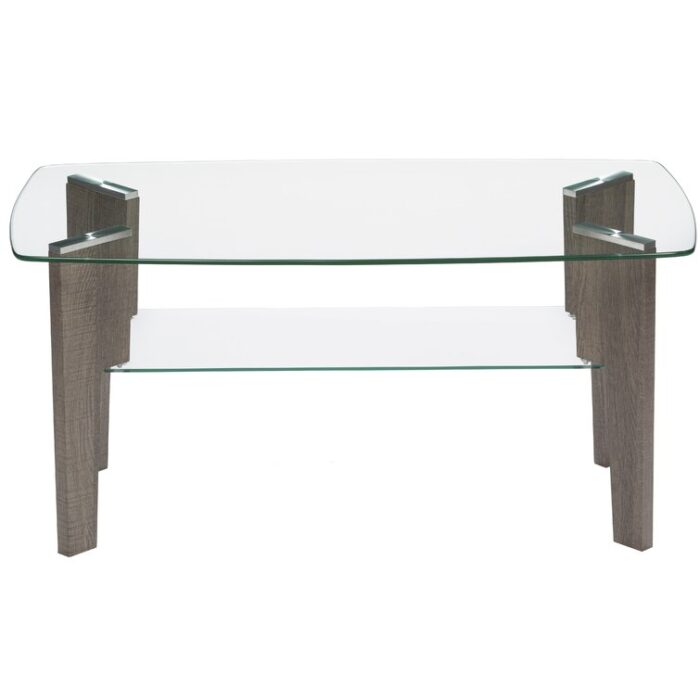 Armendariz Glass Top Coffee Table - Chic Decora