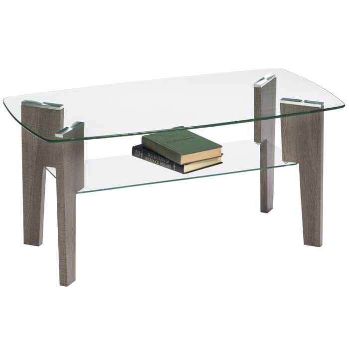 Armendariz Glass Top Coffee Table - Chic Decora