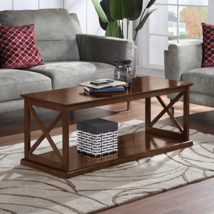 Arthella 47″ Coffee Table with Shelf - Chic Decora