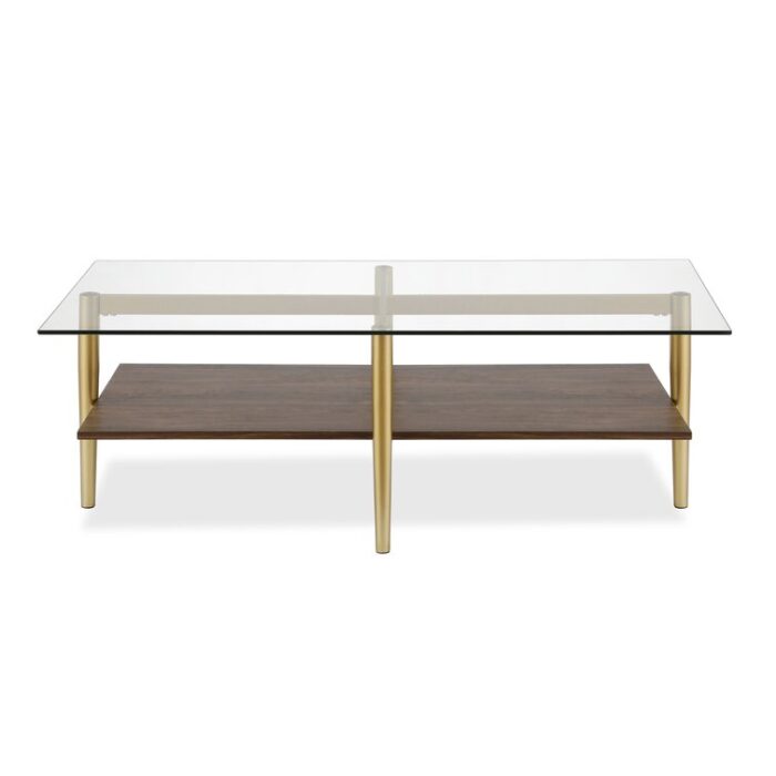 Aurra Glass Top Coffee Table - Chic Decora