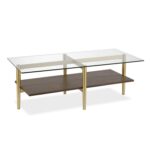 Aurra Glass Top Coffee Table - Chic Decora