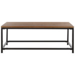 Auton Solid Wood Top Coffee Table - Chic Decora