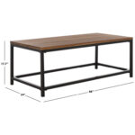 Auton Solid Wood Top Coffee Table - Chic Decora