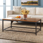 Auton Solid Wood Top Coffee Table - Chic Decora