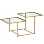 Avia Glass Top Coffee Table - Chic Decora