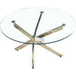 Ayala Glass Top Coffee Table - Chic Decora