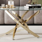 Ayala Glass Top Coffee Table - Chic Decora