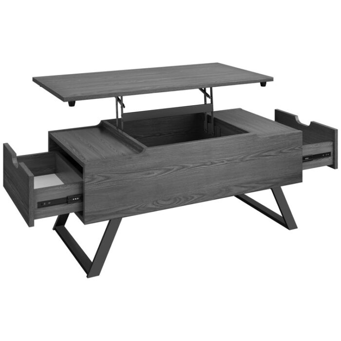 Ayimna Lift Top Coffee Table with Drawers - Chic Decora