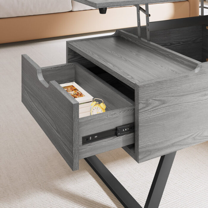 Ayimna Lift Top Coffee Table with Drawers - Chic Decora