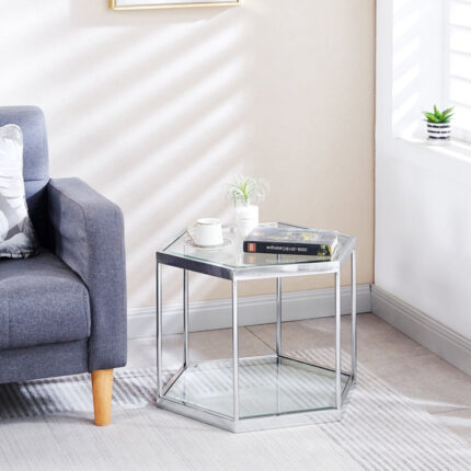 Azayliah Glass Top Single Coffee Table - Chic Decora