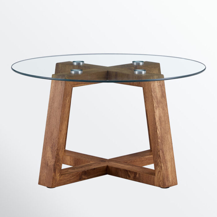 Beil Glass Top Coffee Table - Chic Decora