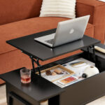 Berck Lift Top Coffee Table with Storage Shelf and Hidden Compartment - Chic Decora