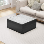 Bernetha Coffee Table with Two Drawers - Chic Decora