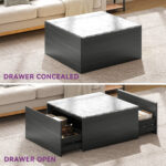 Bernetha Coffee Table with Two Drawers - Chic Decora