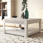 Brandarius 4 Legs Coffee Table with Storage - Chic Decora