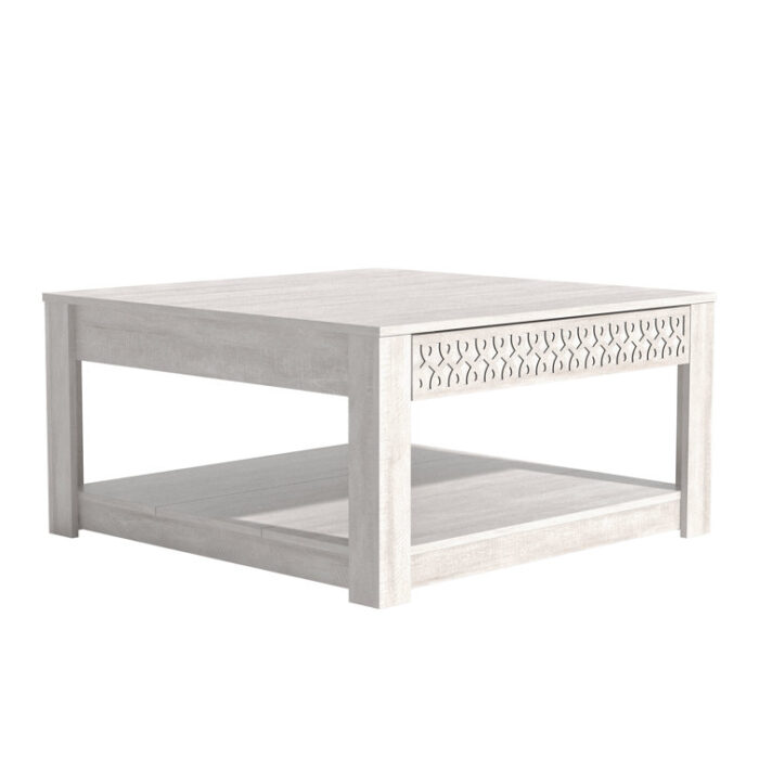 Brandarius 4 Legs Coffee Table with Storage - Chic Decora