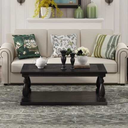 Brhianna Solid Wood Elegant Coffee Table - Chic Decora