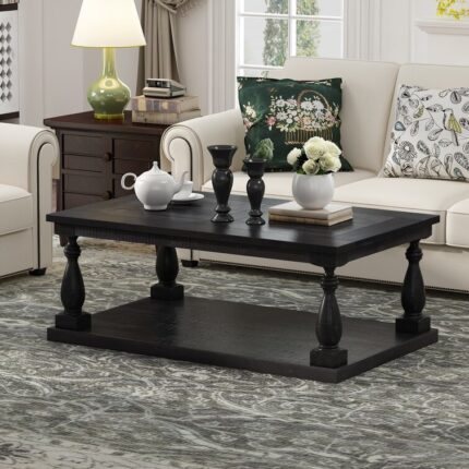 Brhianna Solid Wood Elegant Coffee Table - Chic Decora