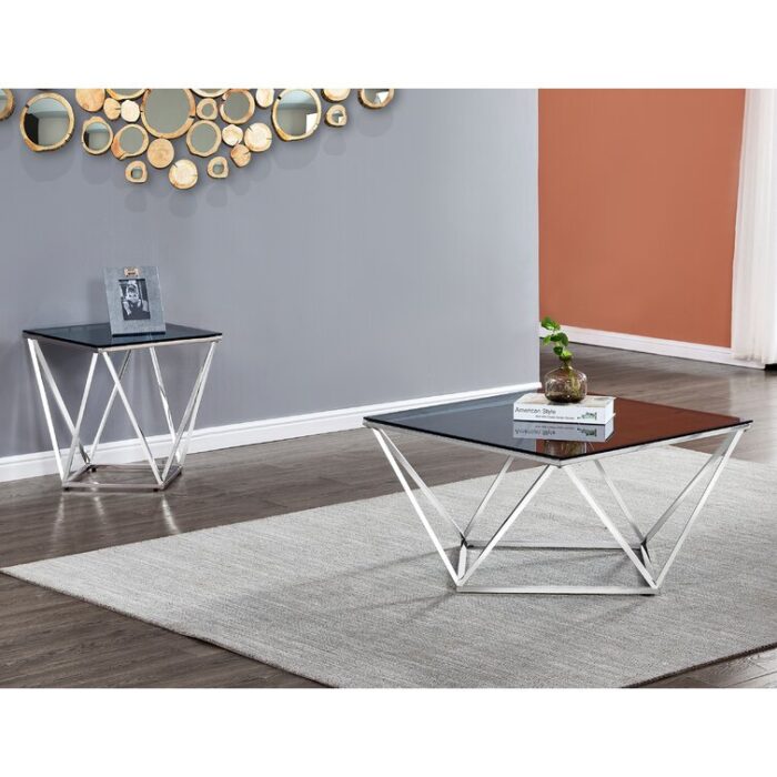 Bridger Glass Top Coffee Table - Chic Decora