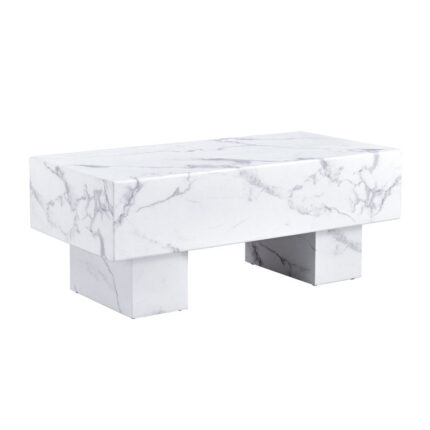 Bodhild Glass Top Single Coffee Table - Chic Decora