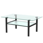 Bryoney Glass Top Coffee Table - Chic Decora