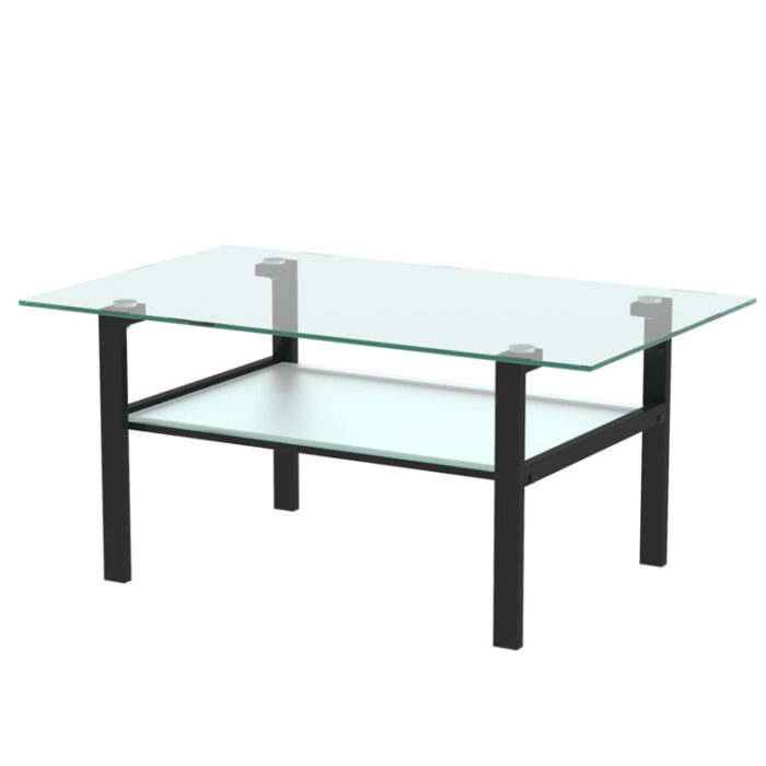 Bryoney Glass Top Coffee Table - Chic Decora