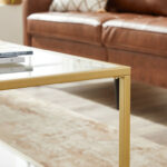 Bundy Glass Top Coffee Table - Chic Decora