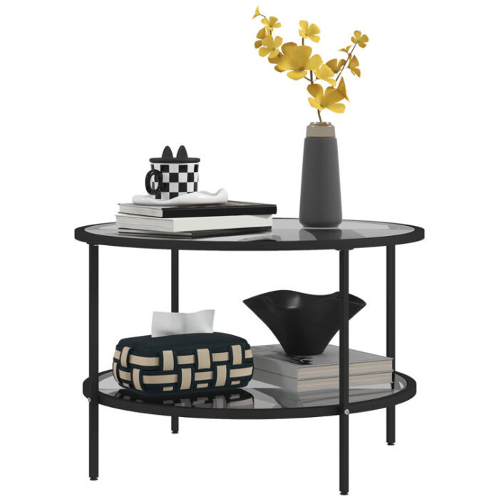 Bupe Glass Top Single Coffee Table - Chic Decora