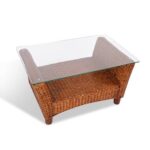 Amalia Glass Top Coffee Table - Chic Decora