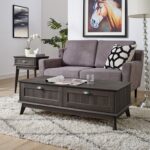 Cabral 4 Legs Coffee Table with Storage - Chic Decora