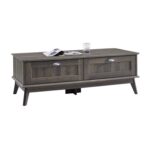 Cabral 4 Legs Coffee Table with Storage - Chic Decora