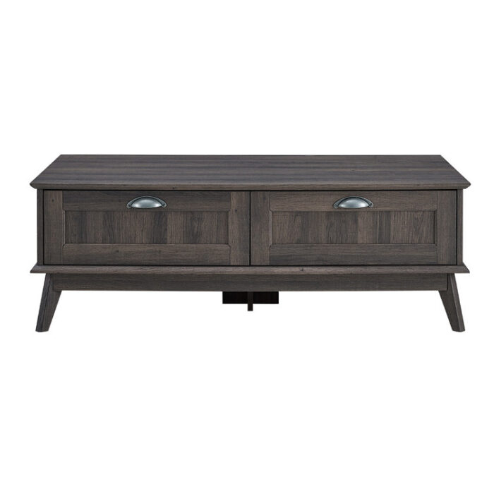 Cabral 4 Legs Coffee Table with Storage - Chic Decora