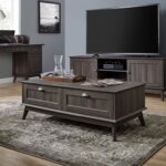 Cabral 4 Legs Coffee Table with Storage - Chic Decora