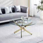 Cadesha Glass Top Single Coffee Table - Chic Decora