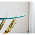 Cadesha Glass Top Single Coffee Table - Chic Decora