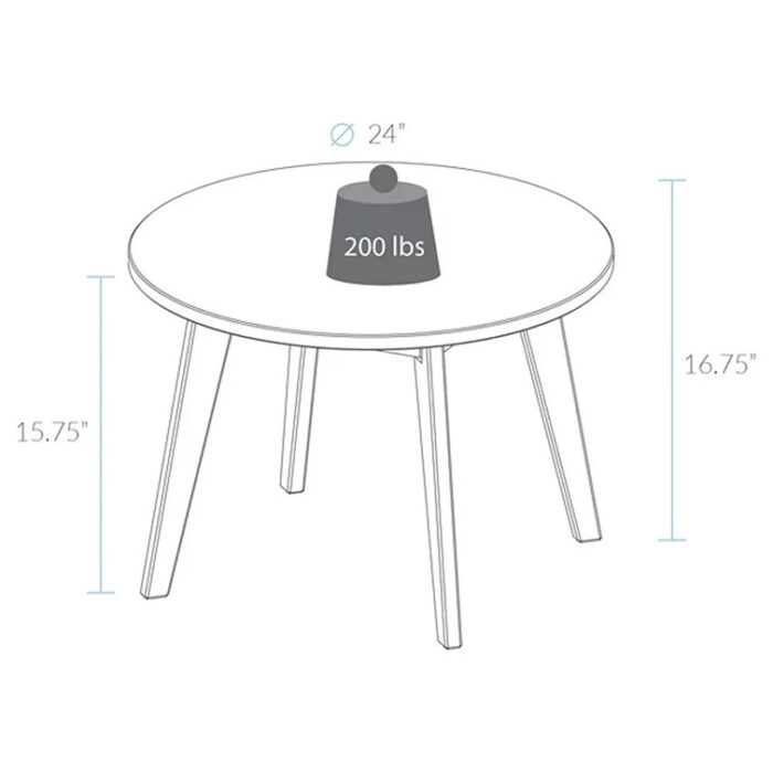 Calixto Solid Wood Coffee Table - Chic Decora