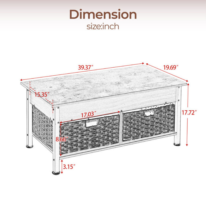 Carolena Coffee Table - Chic Decora