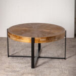 Caskie Solid Wood Top Coffee Table - Chic Decora