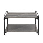 Chari Square Coffee Tables Faux Marble 4 Legs - Chic Decora