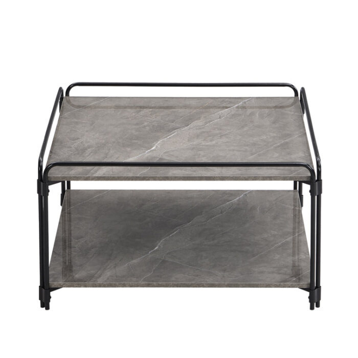 Chari Square Coffee Tables Faux Marble 4 Legs - Chic Decora