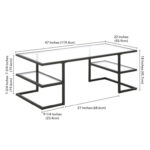 Chariti Frame 1 Coffee Table with Storage - Chic Decora