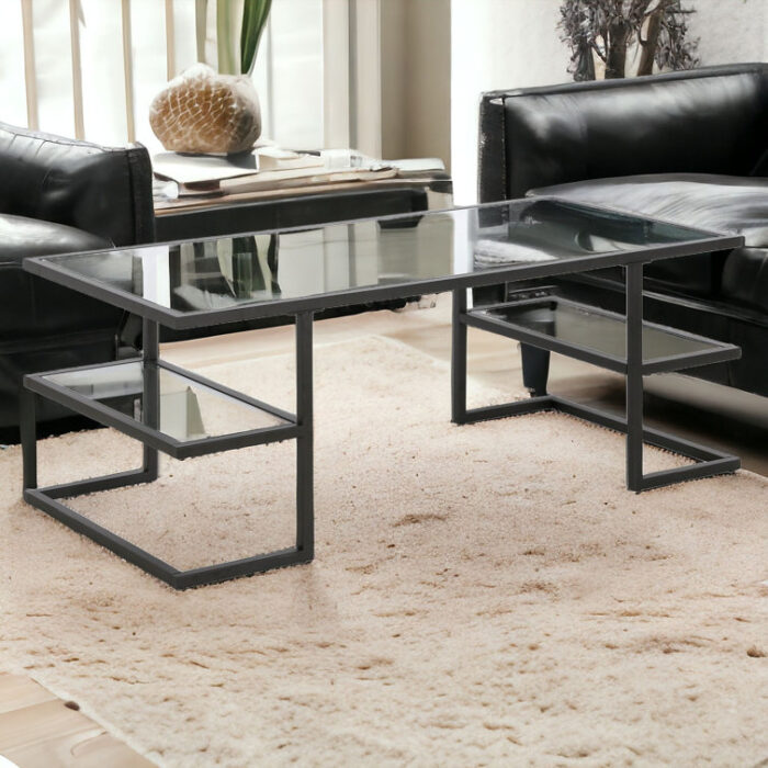 Chariti Frame 1 Coffee Table with Storage - Chic Decora