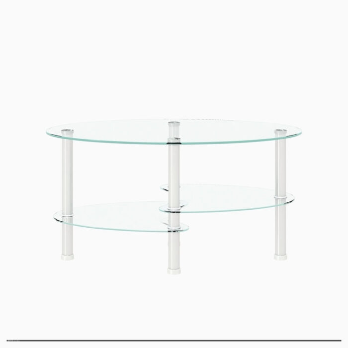 Cheramie Glass Top Coffee Table - Chic Decora