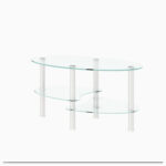 Cheramie Glass Top Coffee Table - Chic Decora